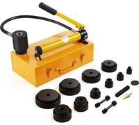 Perforateur hydraulique Cylindre Kit de pompe hydraulique - 15t - 10 poinçons 1/2-2 pouces