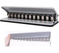 Perforateur réglable 12 trous - capacité 6 feuilles - pour A4/B5/A5/A7