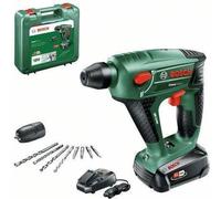 Perforateur sans fil Bosch Uneo Maxx, 18V, 0.6J, SDS, 1 batterie 2.5 Ah, Chargeur AL1830CV, Coffret et accessoires
