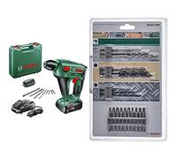 Perforateur sans fil Bosch UneoMaxx (dans un coffret avec 1 batterie 18V-2,5Ah) + Kit Uneo Mixed 19 pièces