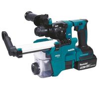 Perforateur SDS+ Brushless 2x5Ah 18V LXT ® MAKITA DHR183RTWJ + système d'aspiration + MAKPAC