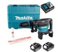 Perforateur SDS-Max 36V (2x18V) 40 mm 8J AFT - MAKITA - avec 2 batterieS 6.0Ah - chargeur - coffret - DHR400G2UN