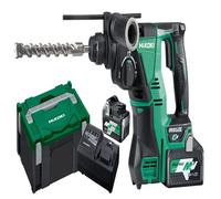 Hikoki Perforateur SDS‑MAX DH36DMAWAZ 36 V sans fil – 2x 4,0Ah, chargeur, coffret HitCase