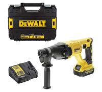 DEWALT - Perforateur-Burineur SDS-PLUS Brushless 2.6J 18V 4Ah Li-Ion - Sans Fil avec Coffret TSTAK, Batterie et Chargeur - Diamètre de Perçage Max. 13mm - Vitesse 1550tr/min - DCH133M1-QW