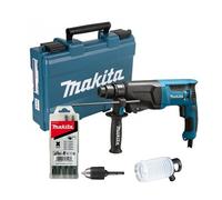 Perforateur SDS-Plus 800 W - MAKITA - accessoires - coffret - HR2600X9