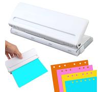 Perforatrice 6 Trous, Perforateur Agenda 6 Trous Réglable, Hole Punch Binder Puncher Perforateur Métal, pour Documente Diameter, Différents Types de Planners, Agendas ou Cahiers pour Scrapbooking