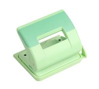 Perforatrice à Papier Manuelle à Deux Trous Règle, Plastique | Feuilles et Loisirs Créatifs, Poignée Confortable, Usage Simple au Bureau, pour Adultes et Garçon et Filles Couleur Aléatoire