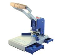 Perforatrice Kalenderlocher D-200, pour papier, cartes, livres, diamètre 10 mm, couleur bleue
