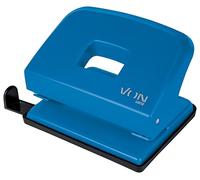 Perforatrice Leitz 50200035 pour 20 feuilles, rail de butée avec indications de format, taille compacte idéale pour la maison, le bureau ou l'école, métal et plastique, bleu