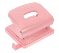 Perforatrice Manuelle pour Papier à Deux Trous pour Feuillets Mobiles | Usage Maison et Projets Diy, Perforation Précise et Facile, Rose, Plastique et Métal