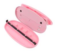 Perforatrice Manuelle Rose 6cm à Deux Trous pour Bureau et École | Outil de Perforation Papier, Métal et Silicone, pour Feuilles Mobiles, Carton Fin, Étiquettes