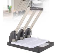 Perforatrice Professionnelle 150 Feuilles, Modèles 2 Trous 3 Trous 4 Trous, Perforateur Métallique Grande Capacité avec Têtes Remplaçables pour Bureau Archives,3-Hole