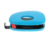 Perforatrice Professionnelle à Deux Trous pour Feuilles Mobiles de Bureau | Réglable, Matériaux ABS et Fer, Bleu, Règle, pour Album Photo et Enveloppe