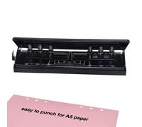 Perforatrice Réglable Et Durable À 6 Anneaux Pour Cahiers Filofax, A5 Et Agendas ¿ Perfore 6 Feuilles, Trous De 5,5 Mm, Design Portable
