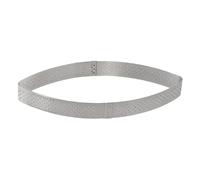 perforé Cercle à Tarte, Taupe, en Acier Inoxydable, 1,9 cm 25,4 cm de Haut L.
