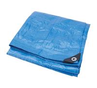 Performance Tool W6015 Bâche Bleue renforcée résistante à l'eau Multi-Usage, 4 mm, 4,8 m x 6,1 m
