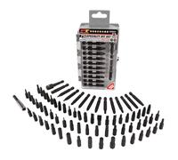 Performance Tool W9051 Lot de 75 embouts de tournevis à percussion | Étui à rabat transparent pour un rangement facile | Ensemble d'embouts de sécurité | Porte-embout magnétique | 75 pièces