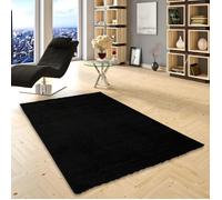 Pergamon - Aloha - Tapis Shaggy à poils longs - Noir - 160x230 cm