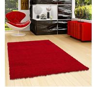 Pergamon - Aloha - Tapis Shaggy à poils longs - Rouge - 60x110 cm