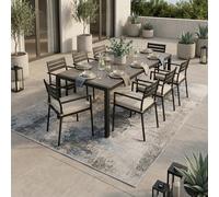 Pergamon Lagos Tapis Vintage Extérieur | Tapis Intérieur & Extérieur | Tissé Plat | Résistant aux Intempéries & aux UV | Balcon Terrasse Jardin | Facile d’Entretien