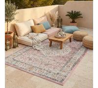 Pergamon Lagos Tapis Vintage Extérieur | Tapis Intérieur & Extérieur | Tissé Plat | Résistant aux Intempéries & aux UV | Balcon Terrasse Jardin | Facile d’Entretien