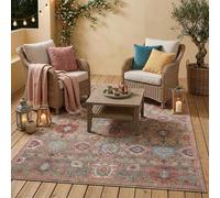 Pergamon Lagos Tapis Vintage Extérieur | Tapis Intérieur & Extérieur | Tissé Plat | Résistant aux Intempéries & aux UV | Balcon Terrasse Jardin | Facile d’Entretien