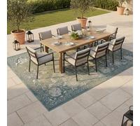Pergamon Lagos Tapis Vintage Extérieur | Tapis Intérieur & Extérieur | Tissé Plat | Résistant aux Intempéries & aux UV | Balcon Terrasse Jardin | Facile d’Entretien