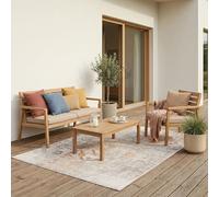 Pergamon Lagos Tapis Vintage Extérieur | Tapis Intérieur & Extérieur | Tissé Plat | Résistant aux Intempéries & aux UV | Balcon Terrasse Jardin | Facile d’Entretien