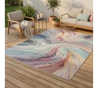 Pergamon Lagos Tapis Vintage Extérieur | Tapis Intérieur & Extérieur | Tissé Plat | Résistant aux Intempéries & aux UV | Balcon Terrasse Jardin | Facile d’Entretien