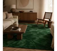 Pergamon Luxe Super Soft Art Tapis en Fourrure Plush Vert Sapin | Super Moelleux | Salon Chambre à Coucher Chambre d'enfants