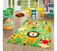 Pergamon Maui Kids - Tapis pour Enfant - Safari Vert - 5 Tailles