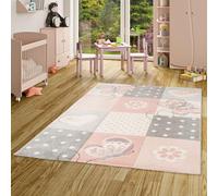 Pergamon Maui Kids - Tapis pour Enfants - Carreaux Coeurs Rose - 5 Tailles