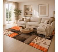Pergamon Samba - Tapis de Designer Moderne - Carreaux Terre Cuite