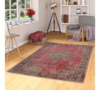 Pergamon Vintage Zoe - Tapis de Designer - Orient Classique Rouge Beige - 5 Tailles