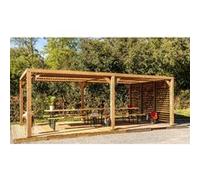 Habrita Pergola autoportante Thermauvent - Transparent