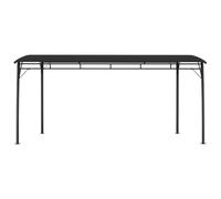 Pergola - 4 x 3 x 2,55 m - Anthracite - Protection solaire de jardin | Acier revêtu par pulvérisation, toit en tissu, auvent de terrasse, fête de jardin