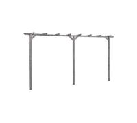 vidaXL Pergola de jardin grise 400x40x205 cm Bois de pin imprégné