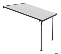 Toit de terrasse en polycarbonate Feria Palram - Canopia 3 x 3,05 m gris