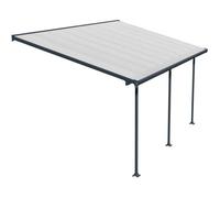 Carport en aluminium Feria Palram - Canopia 3 x 5,46 m gris
