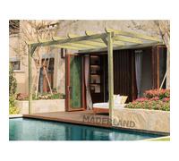 Pergola Adossée En Bois Massif Narbonne 510 X 420 Cm - Maderland Multicolore