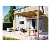 Pergola adossée en bois Rennes 400 x 300 cm - Maderland