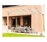 Pergola Adossée En Lamellé-Collée Amiens 400 X 300 Cm - Mardeland Multicolore
