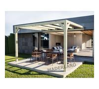 Pergola Adossée En Lamellé-Collée Calais 600 X 300 Cm - Mardeland Multicolore