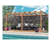 Pergola Adossée En Lamellé-Collée Versailles 400 X 300 Cm - Mardeland Multicolore