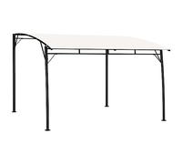 Pergola Adossée, Pergola Murale de Jardin Abri de Barbecue 3x3x2,55 m Crème
