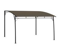 Pergola Adossée, Pergola Murale de Jardin Abri de Barbecue 3x3x2,55 m Taupe