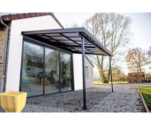 Pergola alu 3x4m avec plaques de toit coulissantes