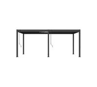 Pergola - Aluminium - OMBREA - Bioclimatique - Anthracite - 3x6 m