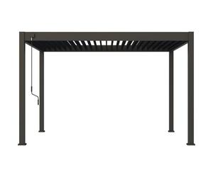 Pergola - Aluminium - OMBREA - Bioclimatique - Anthracite - 3x4 m