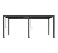 Pergola - Aluminium - OMBREA - Bioclimatique - Anthracite - 3x6 m